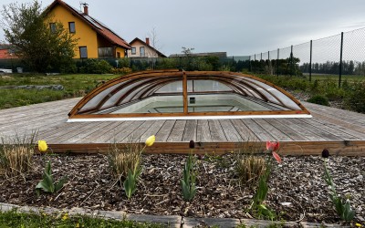 nízké zastřešení 3R v dřevodekoru